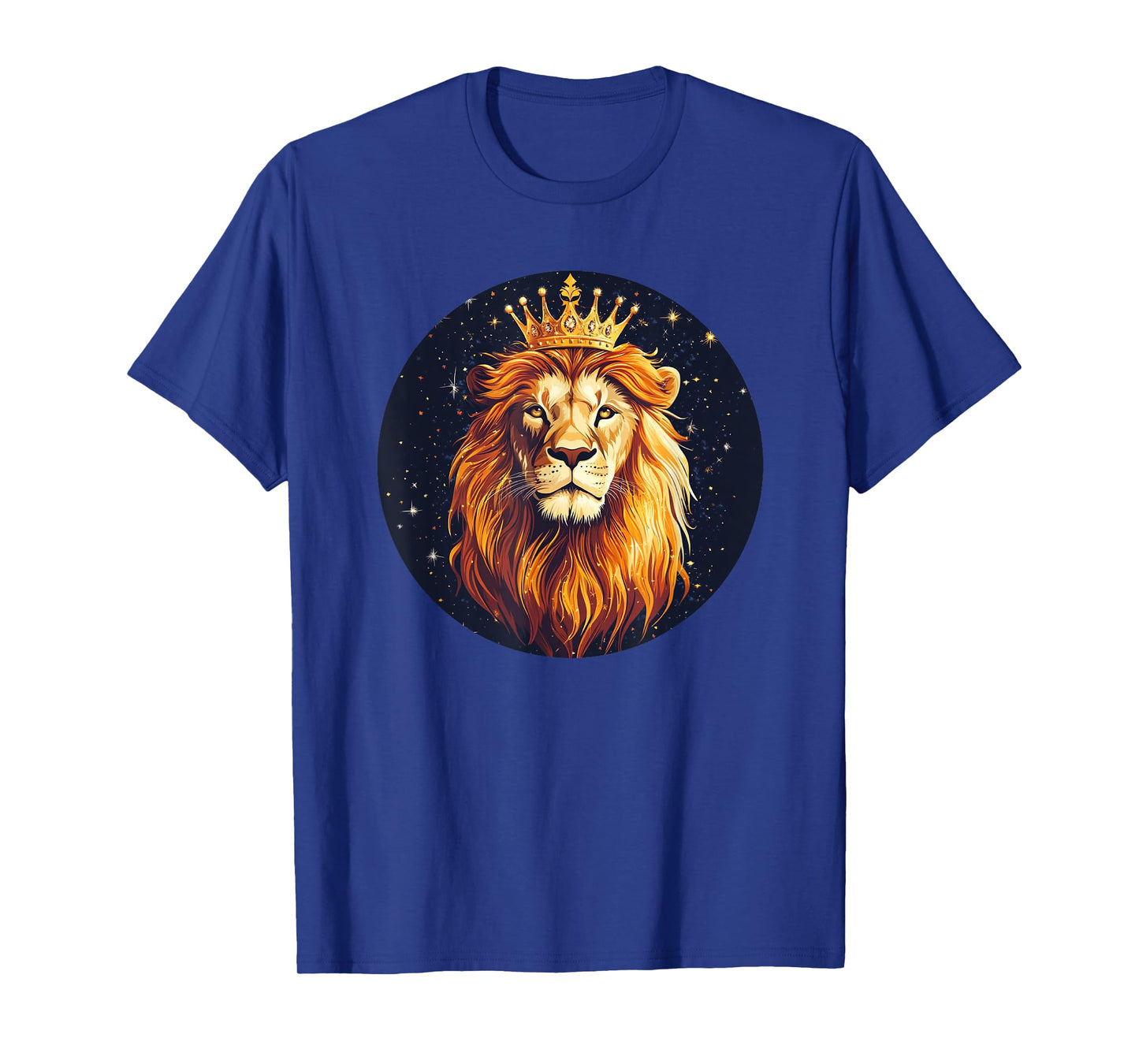 Cool Lion Face in a Crown for a Bold Look T-Shirt
