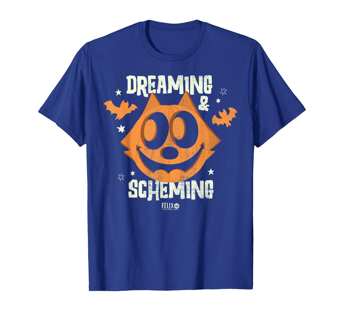 Felix The Cat Jack O Lantern Dreaming & Scheming T-Shirt