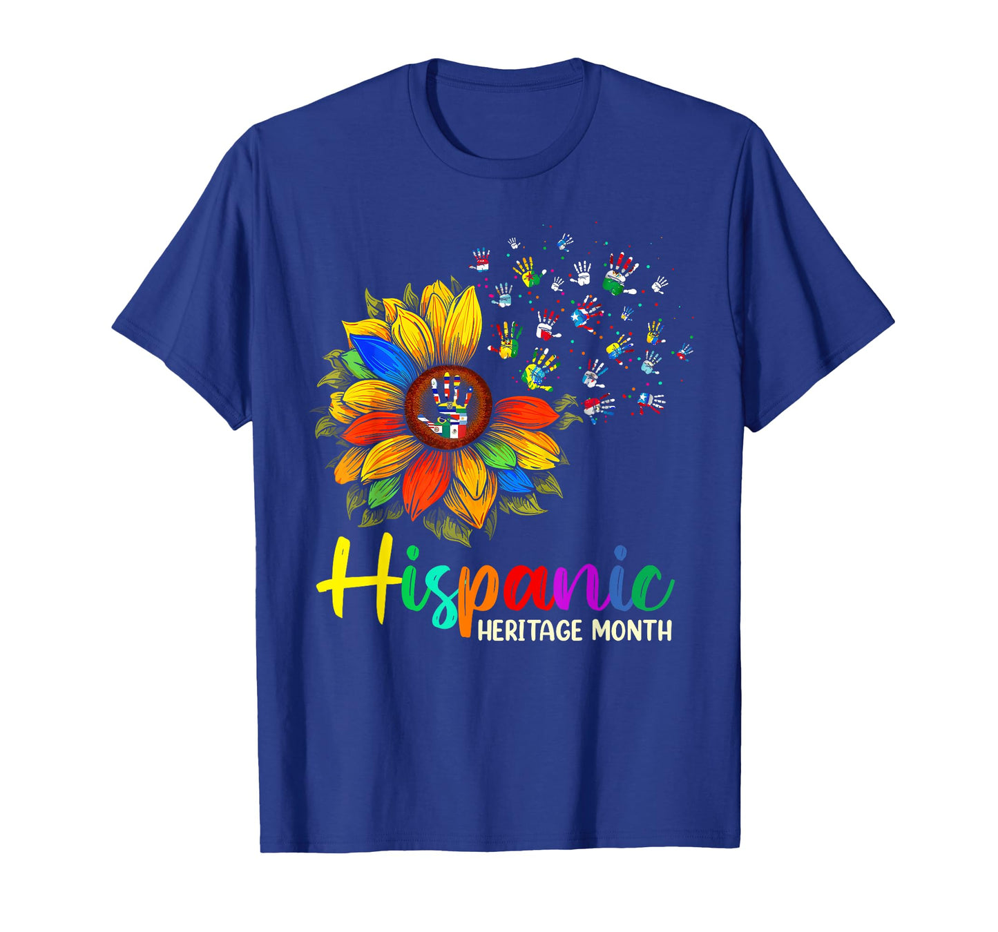 National Hispanic Heritage Month Sunflower All Countries T-Shirt