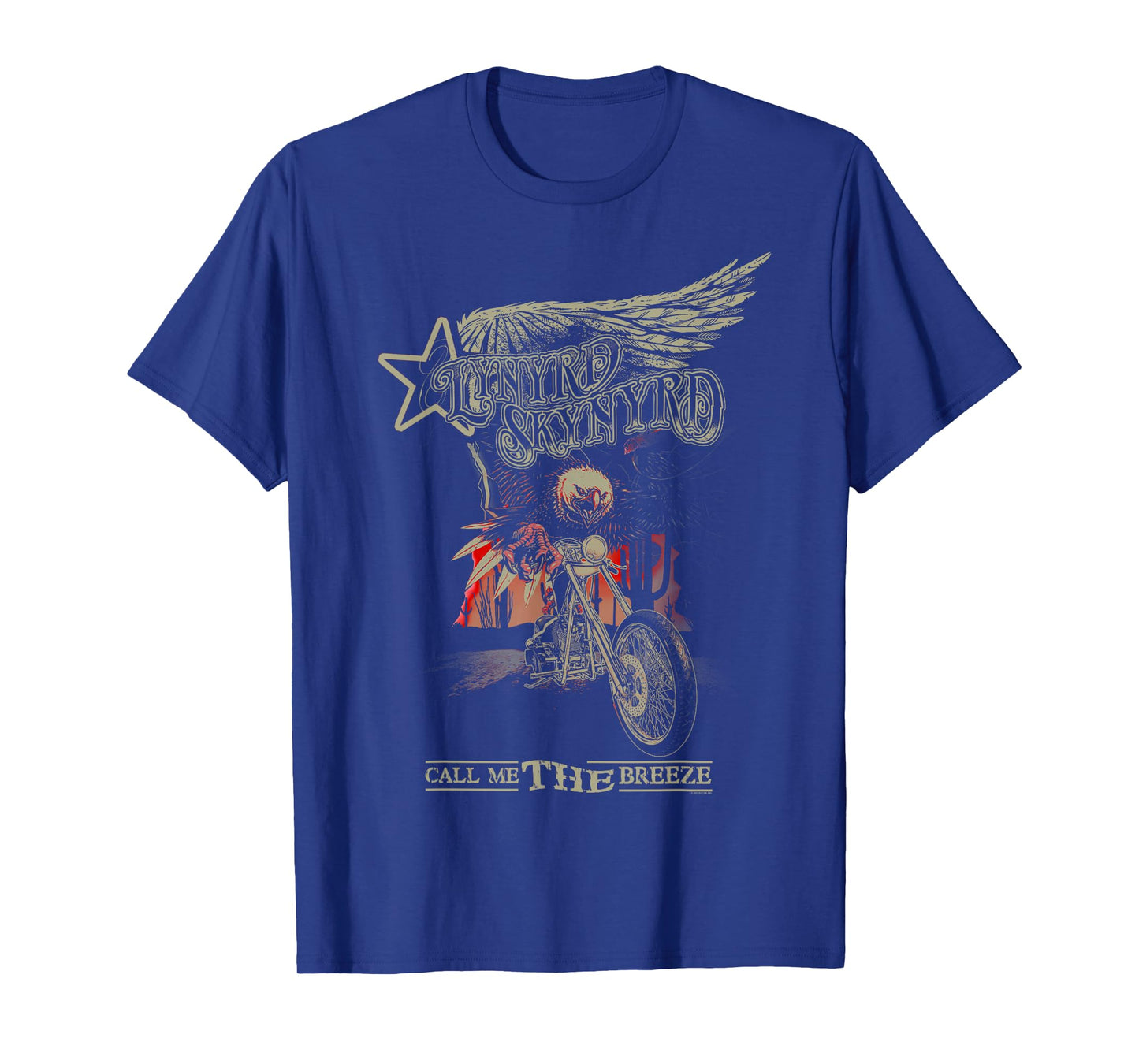Lynyrd Skynyrd Call Me Breeze Biker Eagle Classic Rock Retro T-Shirt