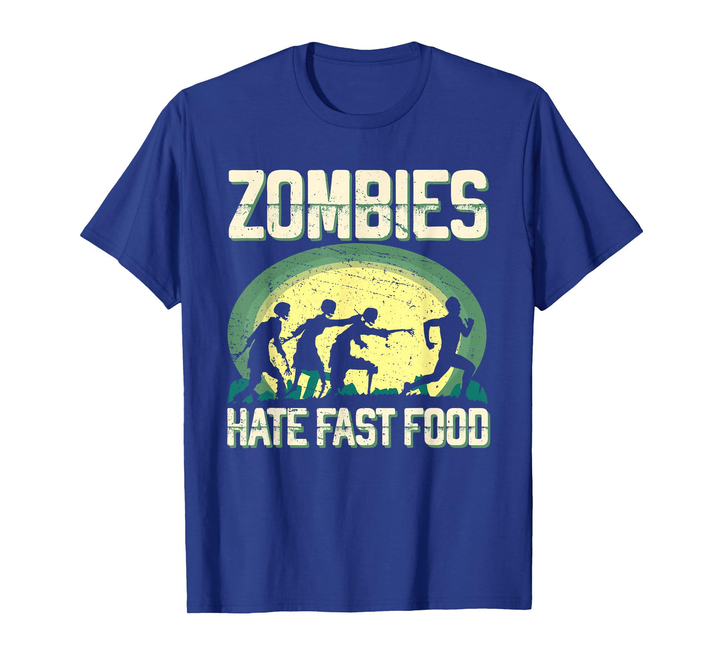 Zombie Hate Fast Food Runner Marathon Apparel T-Shirt