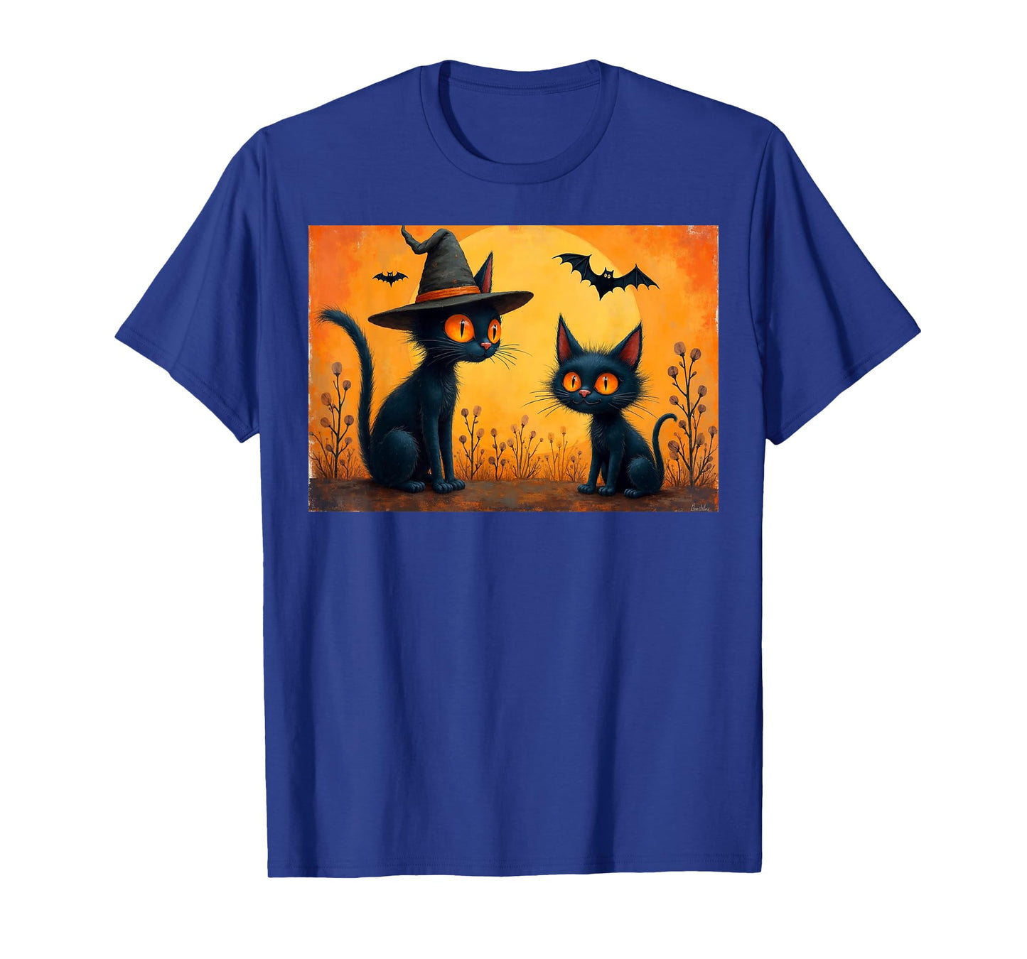 Halloween Black Cat Design for Cat Lovers Graphic T T-Shirt
