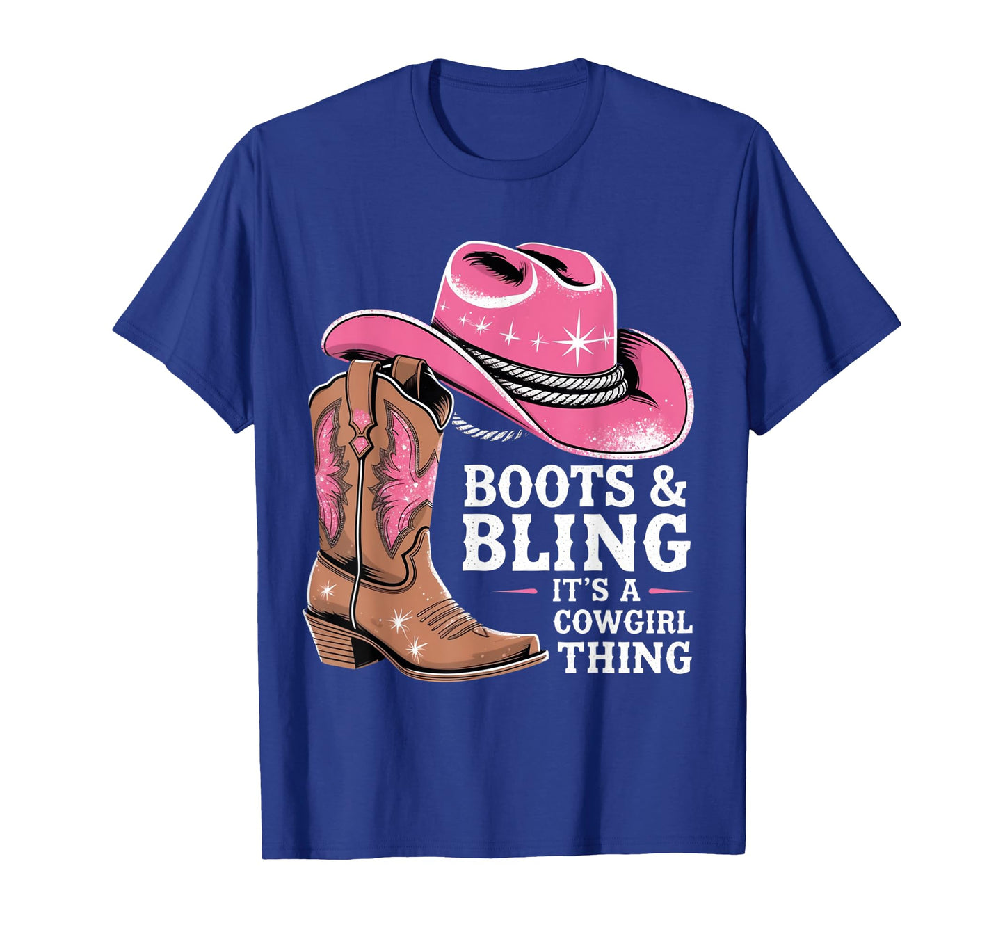 Boots & Bling It’s a Cowgirl Thing Western Rodeo Country T-Shirt