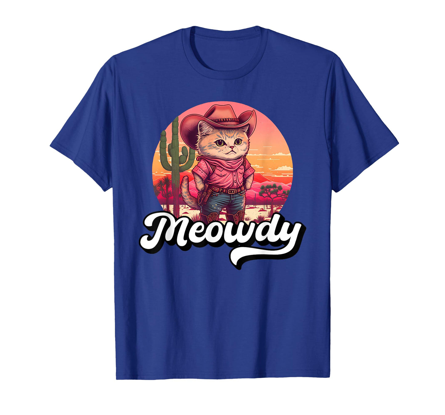 Meowdy Texas Cat Meme Country Music Cowgirl Cute Cat T-Shirt