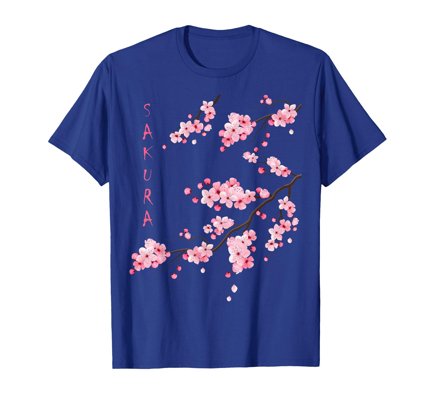 Vintage Sakura Cherry Blossom Japanese Graphical Art T-Shirt