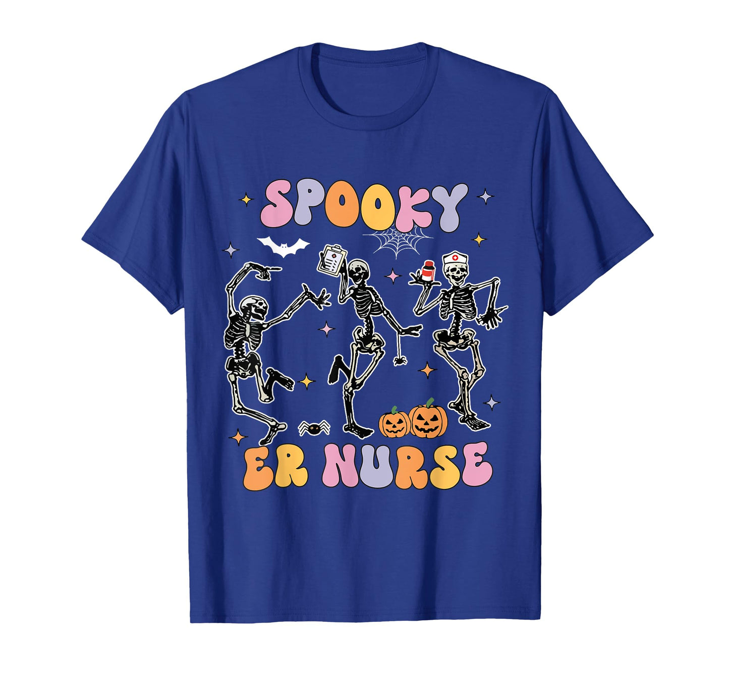 Spooky Nurse Ghost Halloween Cute Groovy Nursing Halloween T-Shirt