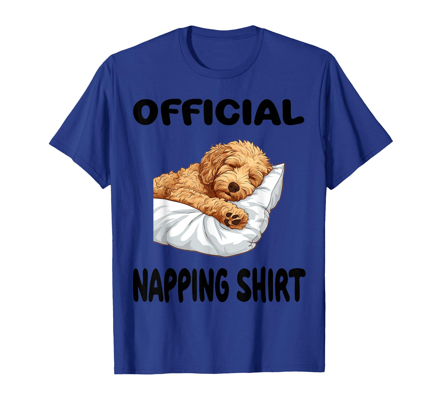 Goldendoodle Dog Pajamas Nightgown Official Napping T-Shirt