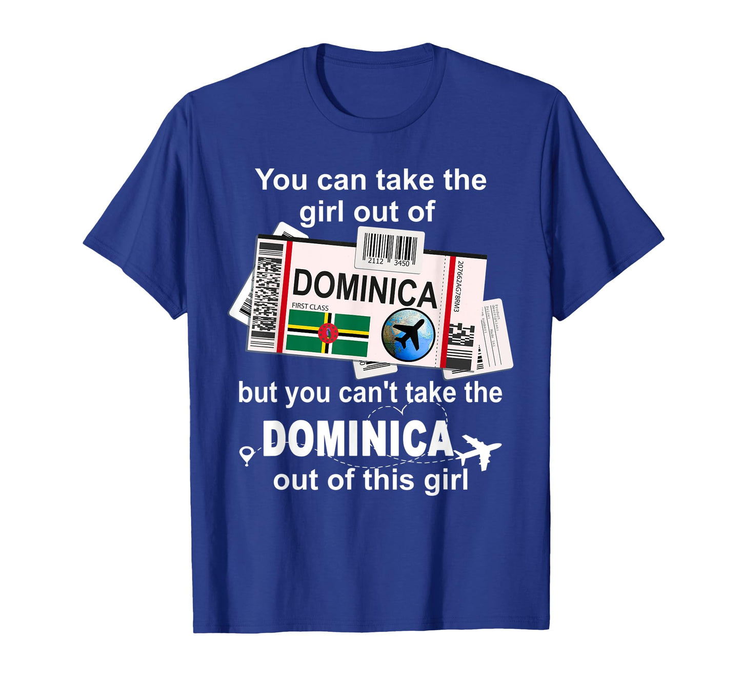 Dominica Boarding Pass - Dominica Girl - Dominica T-Shirt