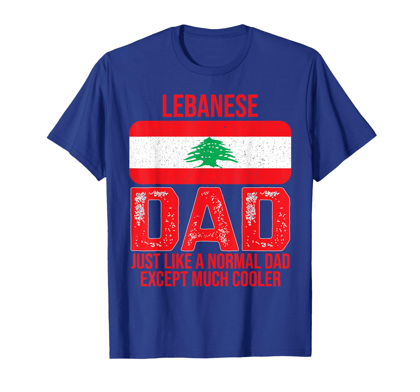 Mens Vintage Lebanese Dad Lebanon Flag Design For Father's Day T-Shirt