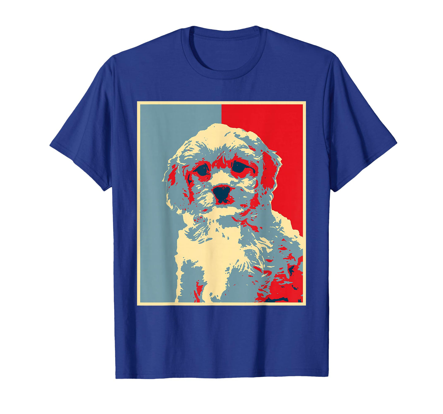 Retro Cavachon Gift for Dog Owner Dog Artwork - Vintage Silhouette Cavachon T-Shirt Black