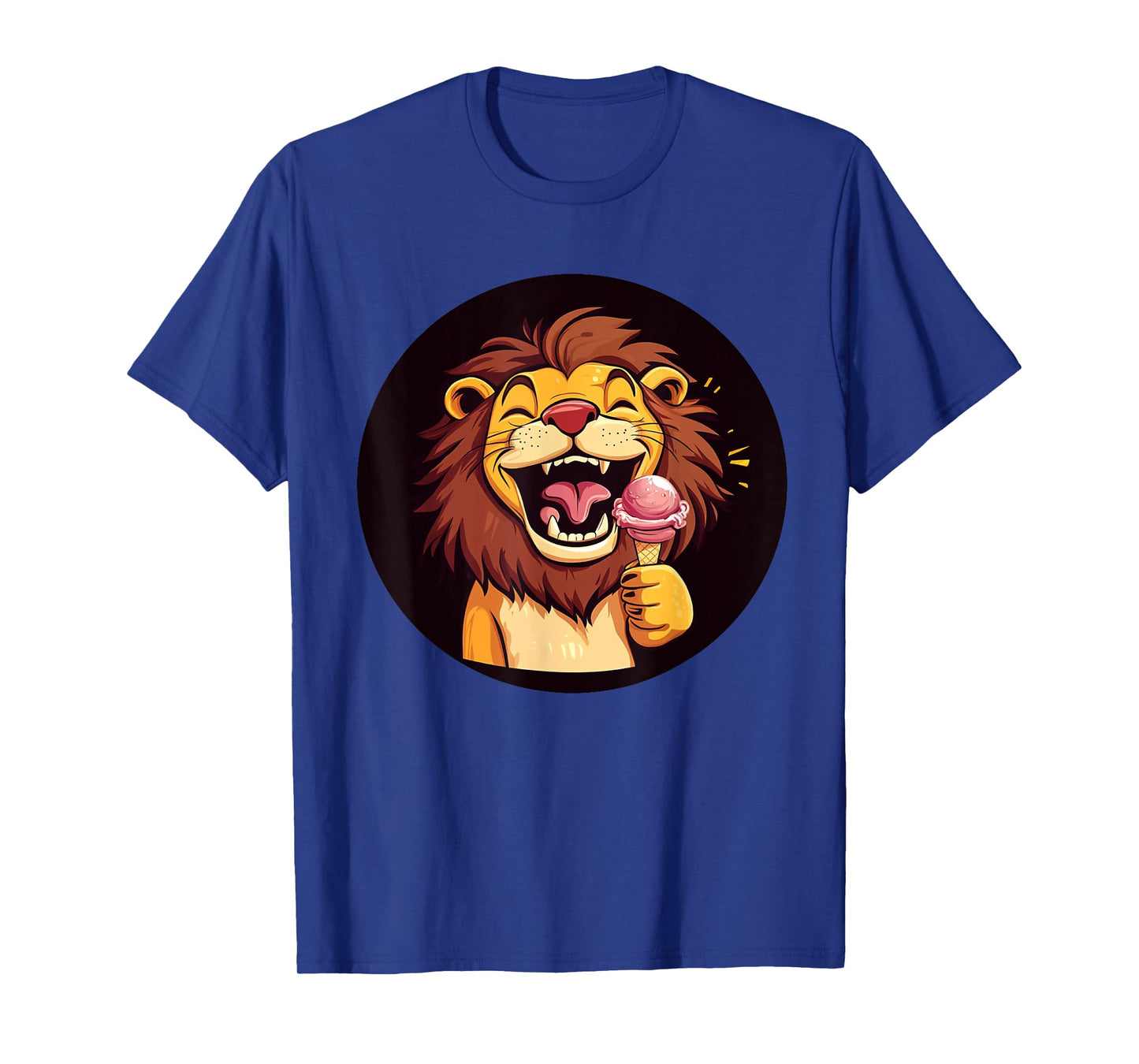 Ice Cream and laughing Lions, Perfect for a Sweet Day T-Shirt