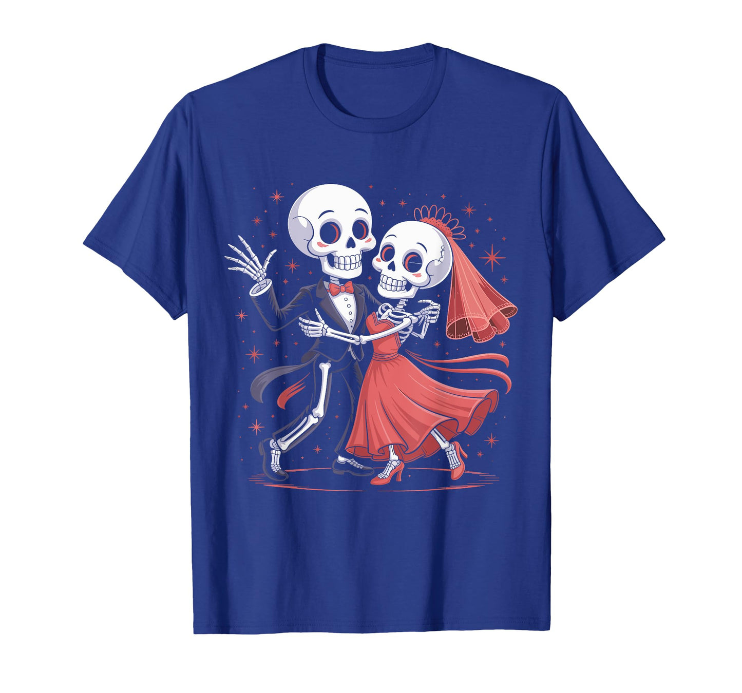 Dancing Couple Skeleton Dancer Halloween Dance Lover T-Shirt