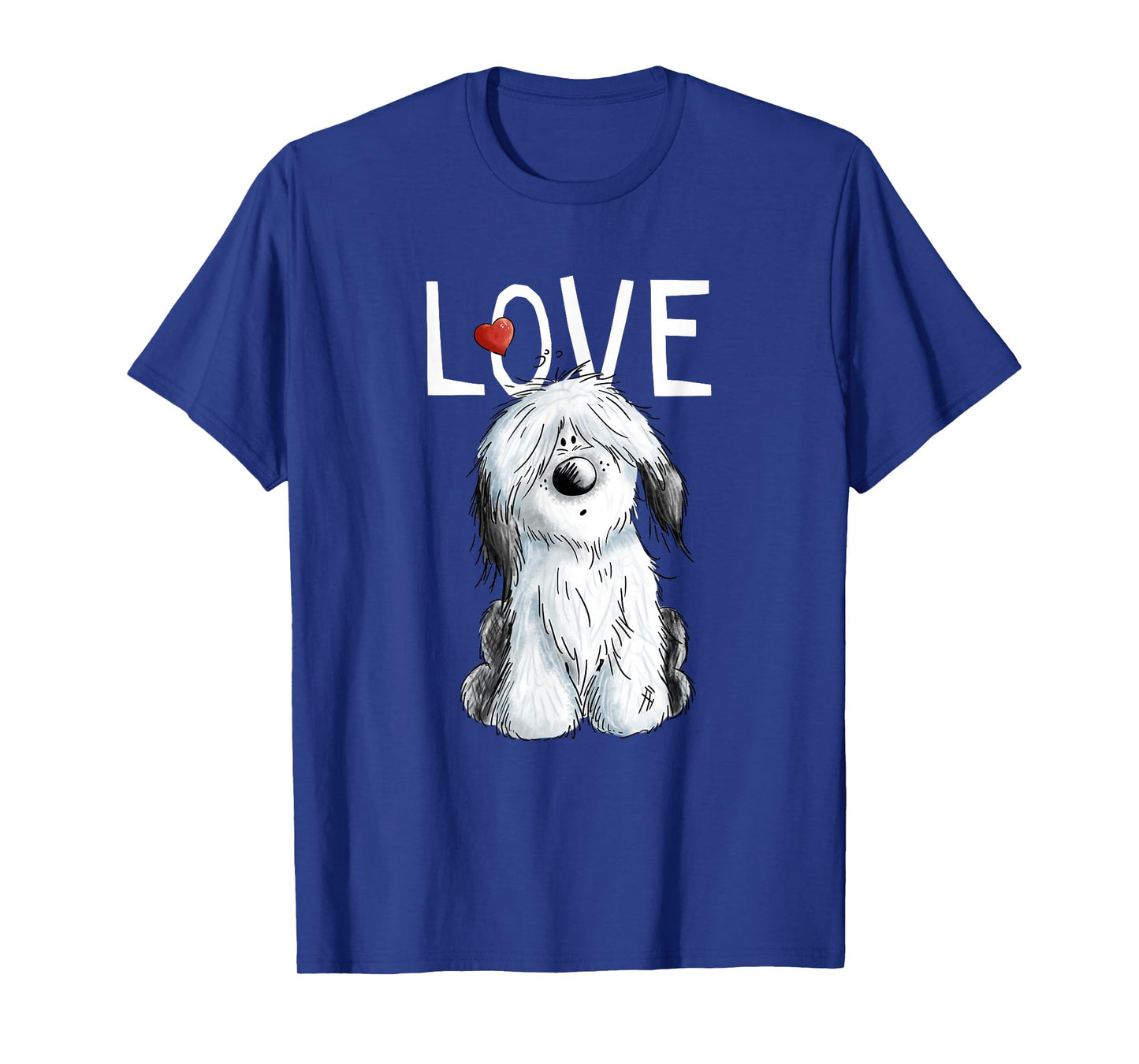 Old English Sheepdog Love For Bobtal Lovers T-Shirt