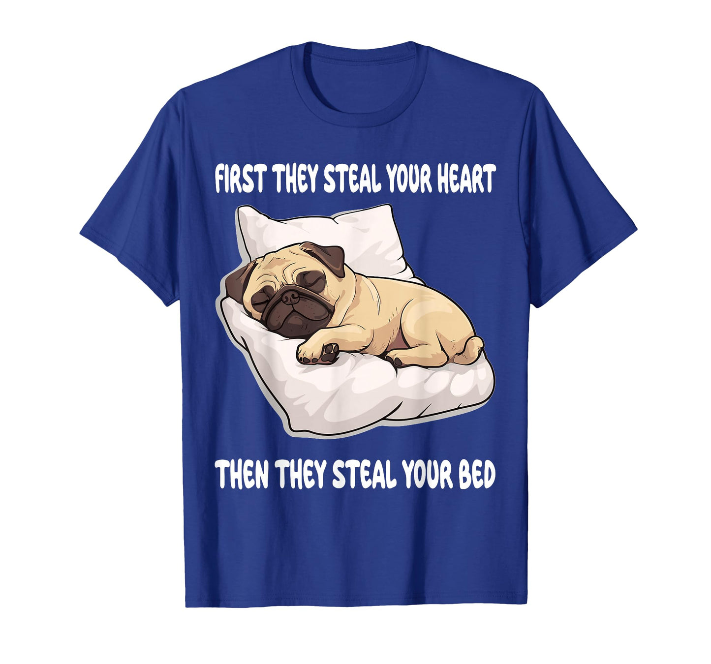 Pug Sleeping Pajamas Nightgown T-Shirt