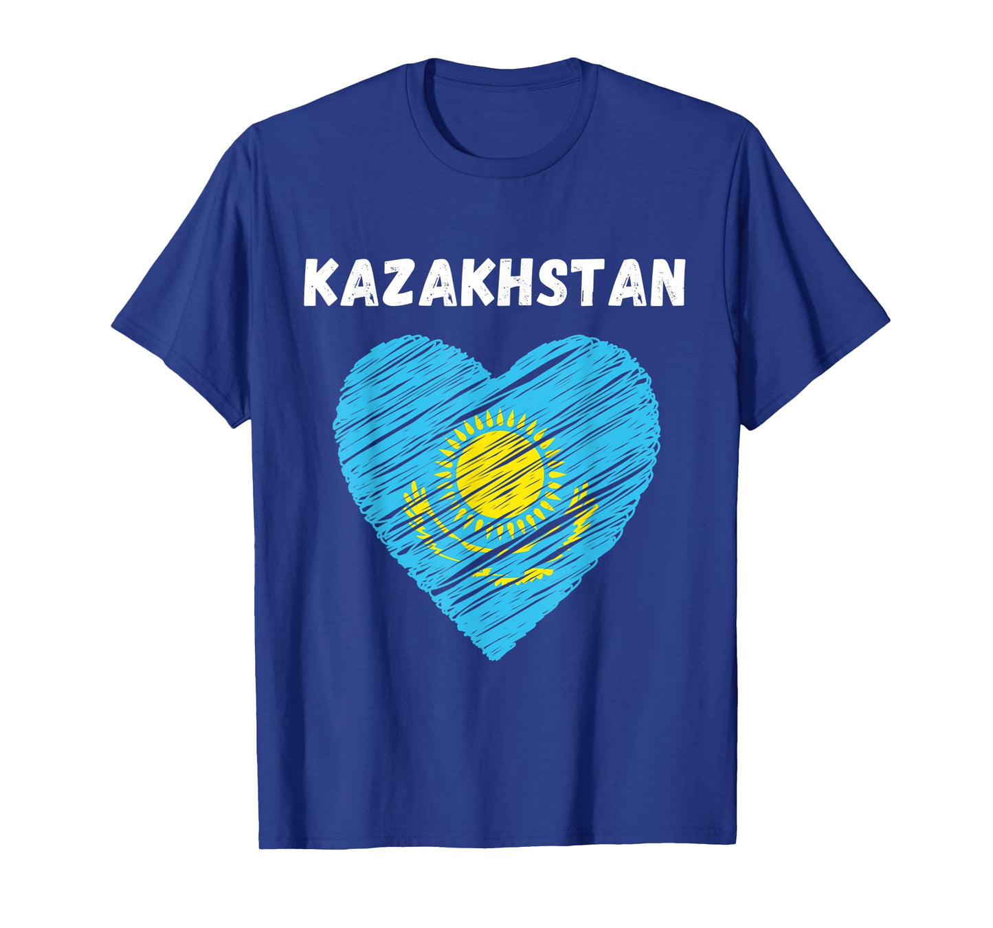 Kazakhstan Flag Holiday Kazakhstan Heart Kazakhstani Flag T-Shirt