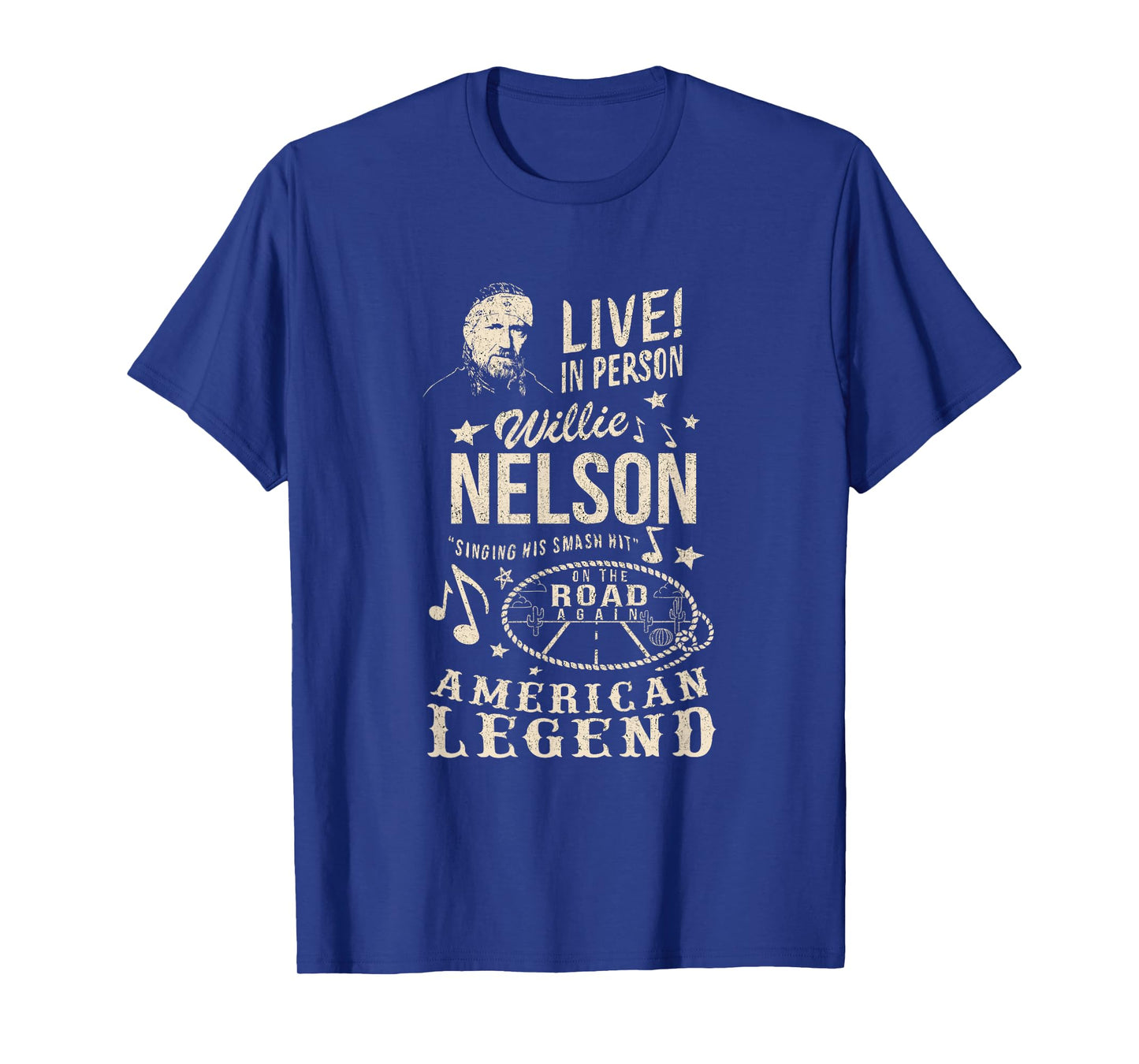 Official Willie Nelson Live In Person T-Shirt