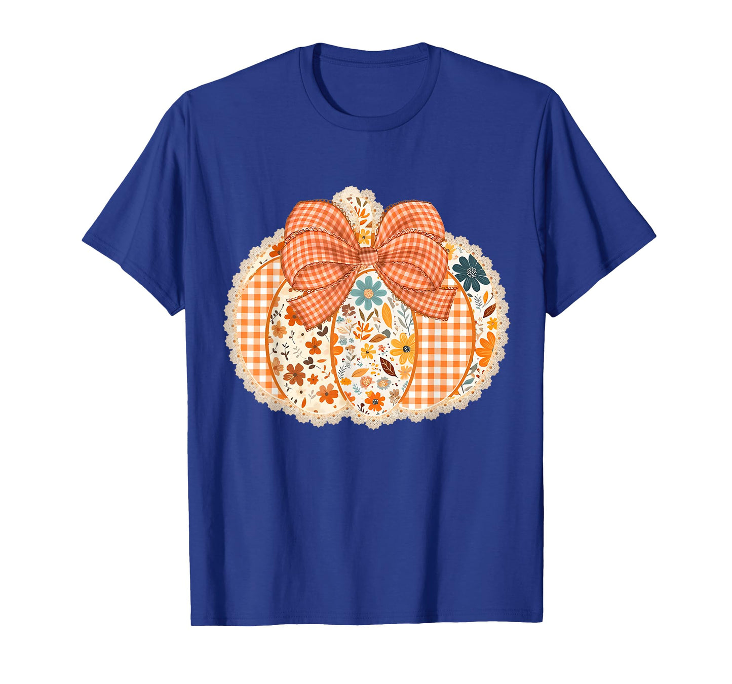 Farm Fresh Pumpkins Hand Picked Daily Caro Vintage Style T-Shirt