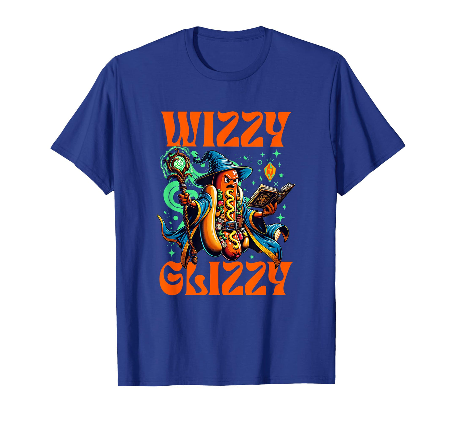 "Wizzy Glizzy" Witchy Wiener Hot Dog Wizard Meme Halloween T-Shirt