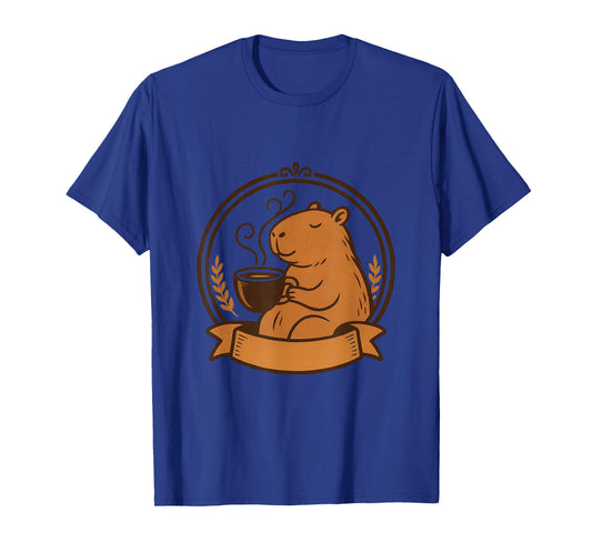 Espresso Mocha Coffee Java Decaf Latte at Capybara Cafe T-Shirt