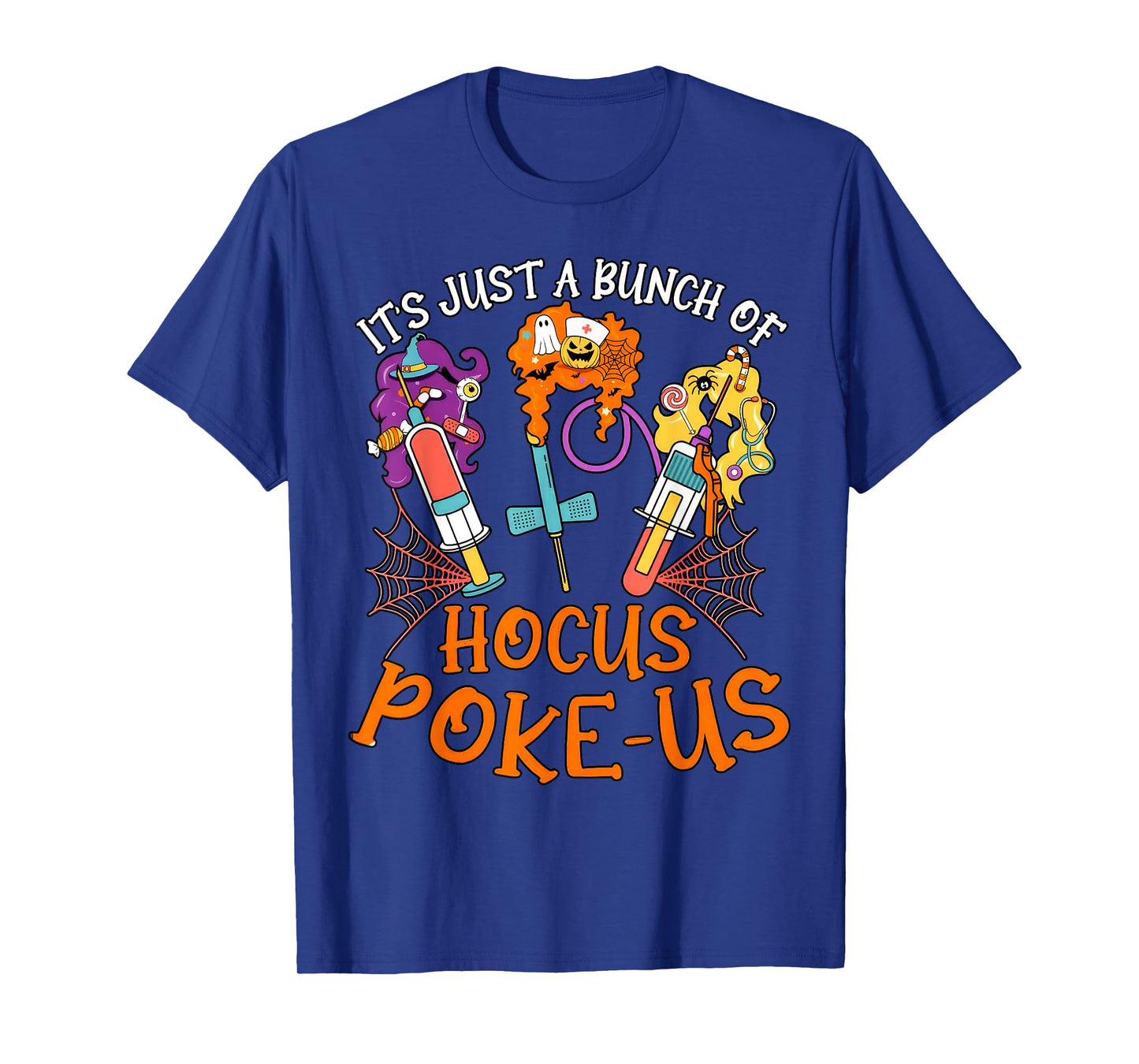 Hocus Poke-us Witch Nurse Halloween Medical Lab Tech Spooky T-Shirt