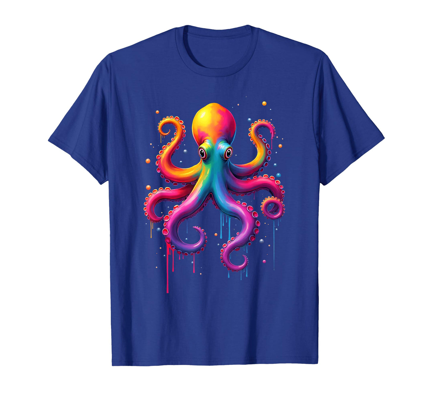 Aesthetic Rainbow Dripping Octopus T-Shirt