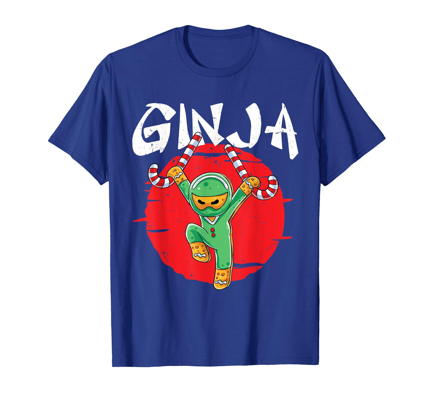 Ginja Ninja Ninjabread Man Gingerbread Ninja Ugly Christmas T-Shirt