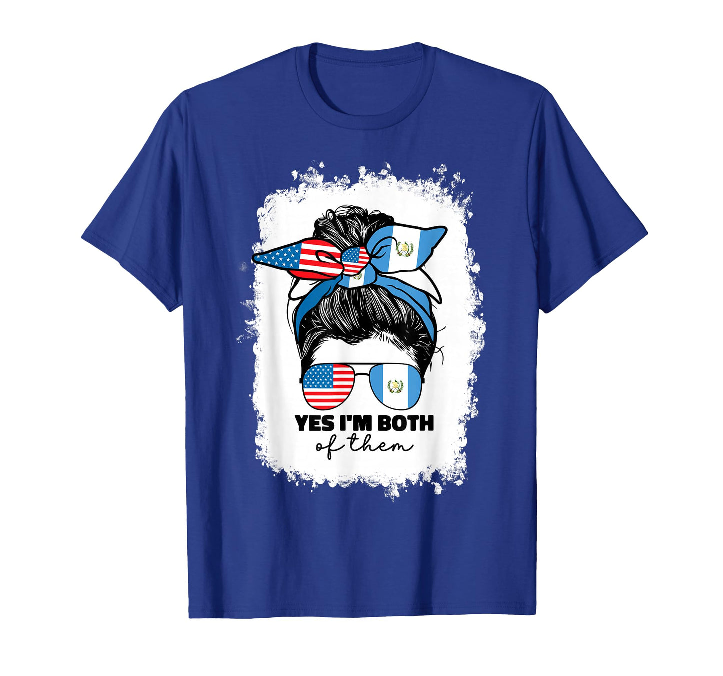Half Guatemalan And American Guatemala Usa Flag Girl Women T-Shirt