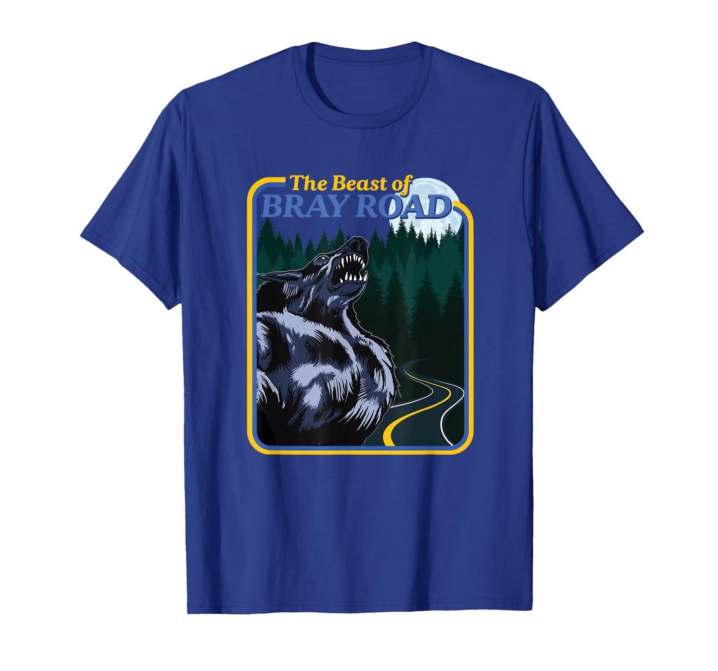 National Introvert Society Retro Wisconsin Dogman Cryptid T-Shirt - Black, Small