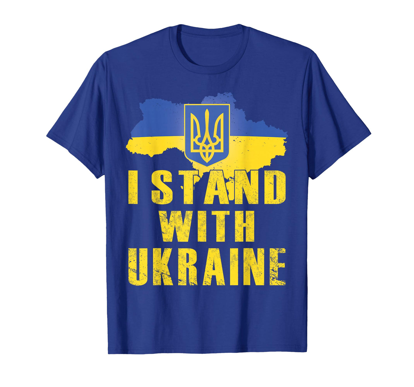 I Stand With Ukraine Shirt Ukrainian Flag Zelensky Tryzub T-Shirt