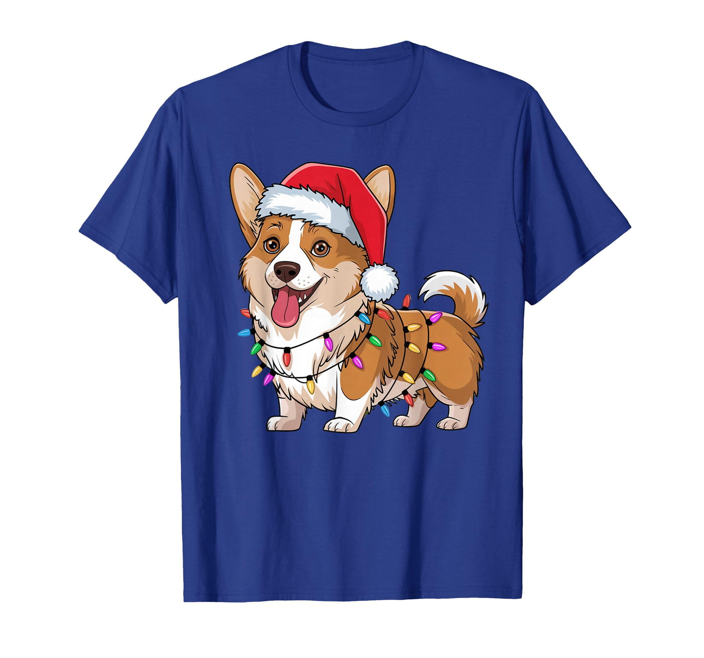 Cardigan Welsh Corgi Christmas Lights Xmas Dogs Gifts Women T-Shirt
