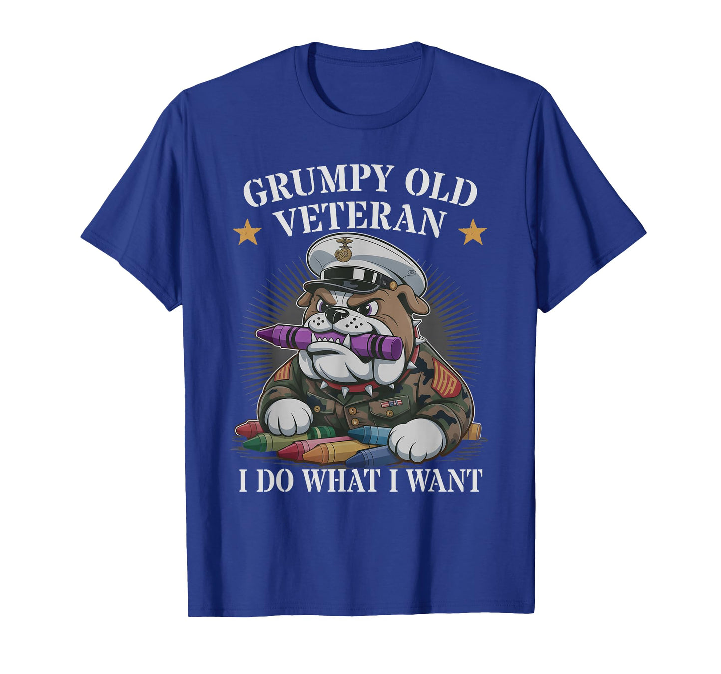 Cute Grumpy Old Veteran I DO What Want Squad Military Corps T-Shirt