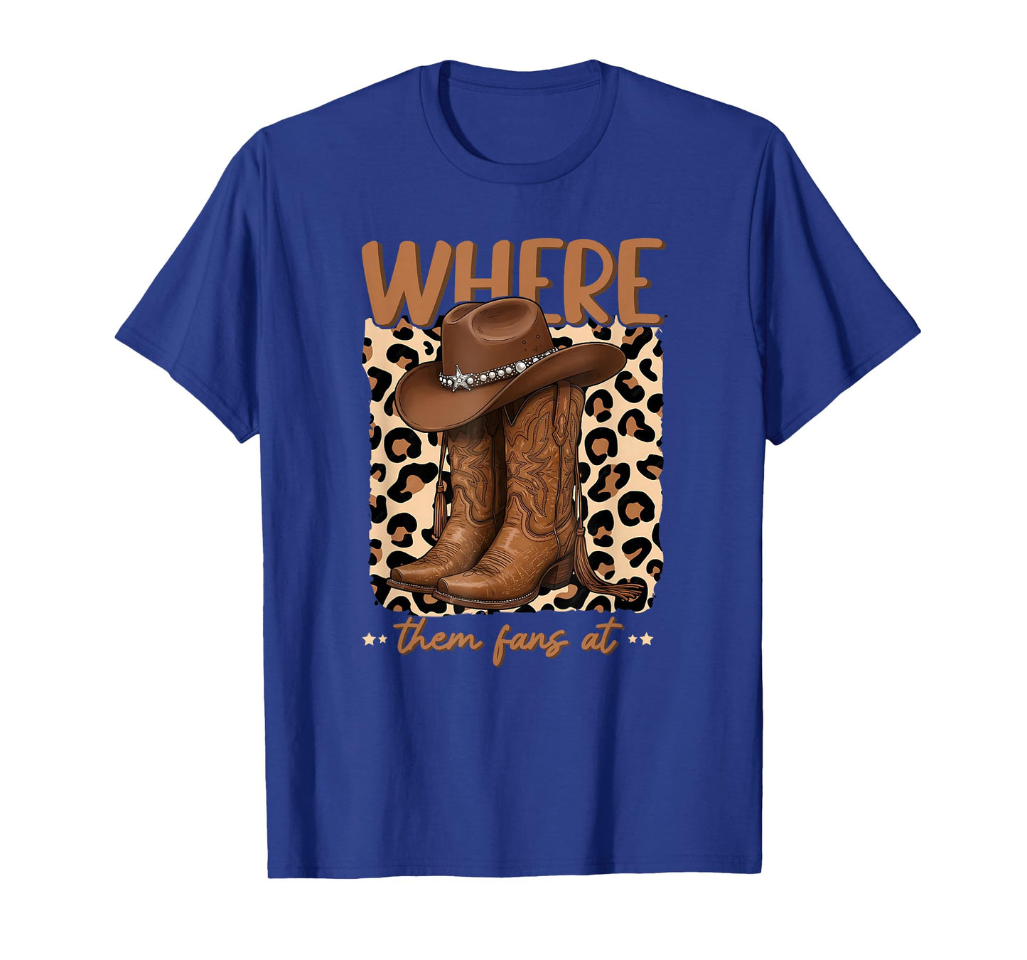 Where Them Fans at Boots On Da Ground Cowgirl Linedance T-Shirt