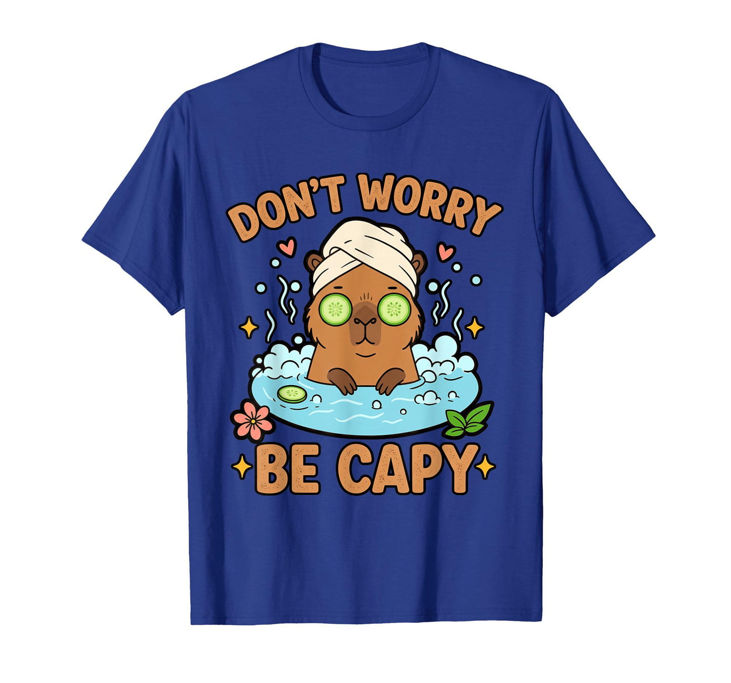 Don't Worry Be Capy Capybara Lover Youth Women Boys Kids T-Shirt