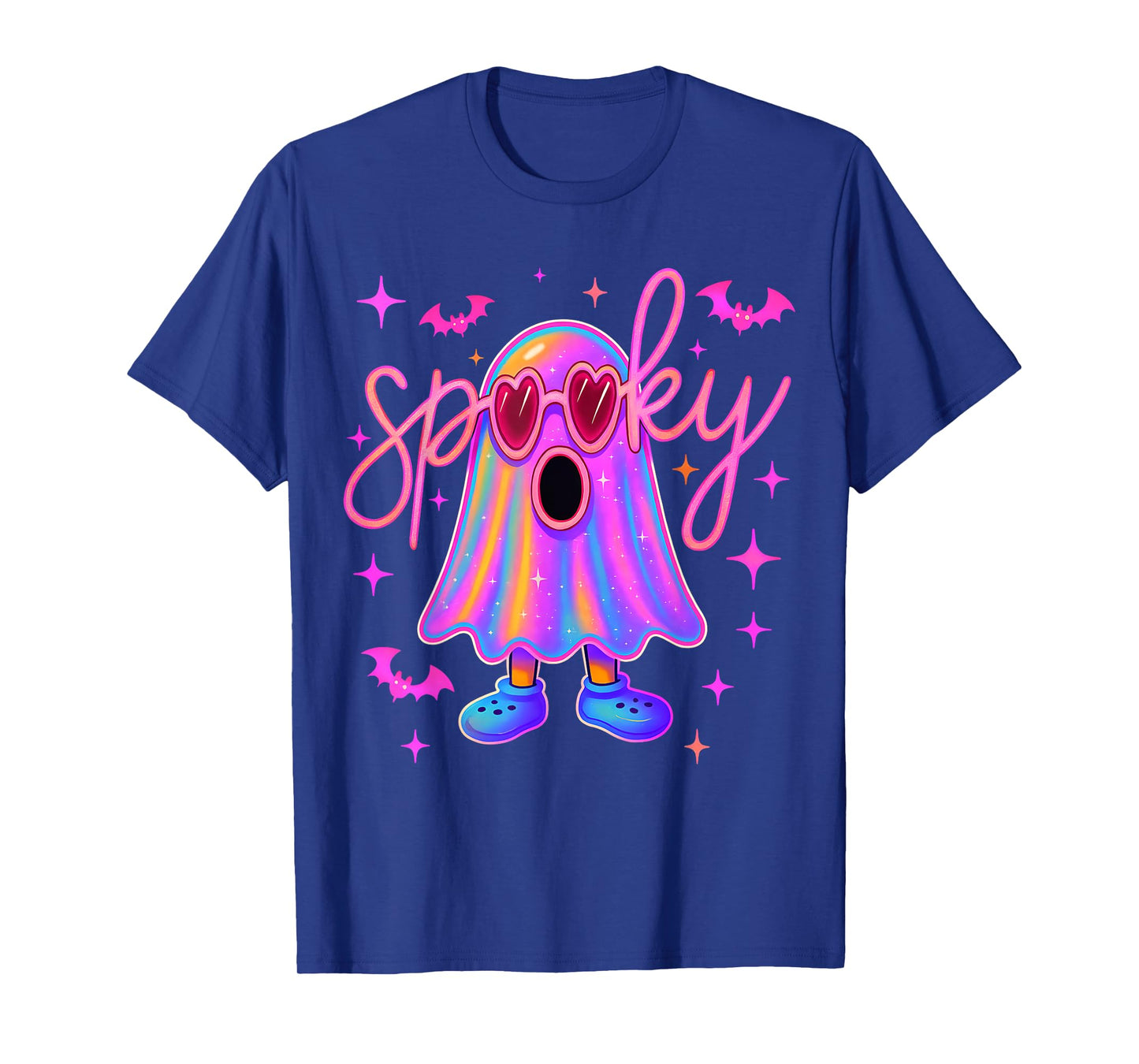 HUGvyn Halloween: Cute Spooky Booing Ghost Girl Sunglasses T-Shirt