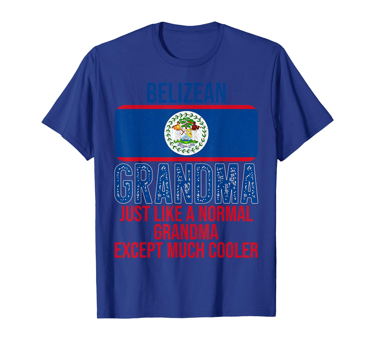 Vintage Belizean Grandma Belize Flag for Mother's Day T-Shirt