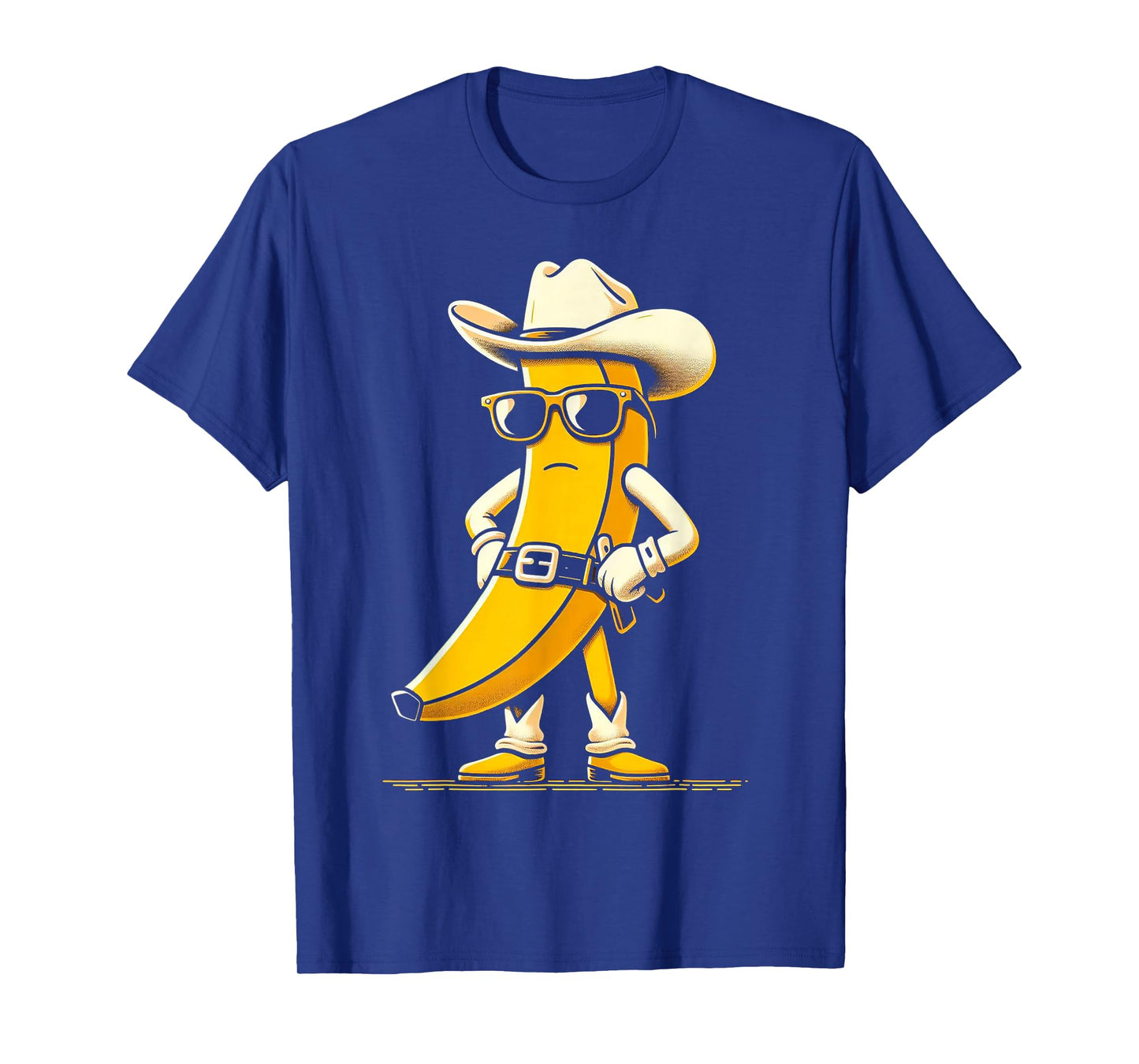 Banana Cowboy Cowgirl Country Western Novelty Funny Banana T-Shirt