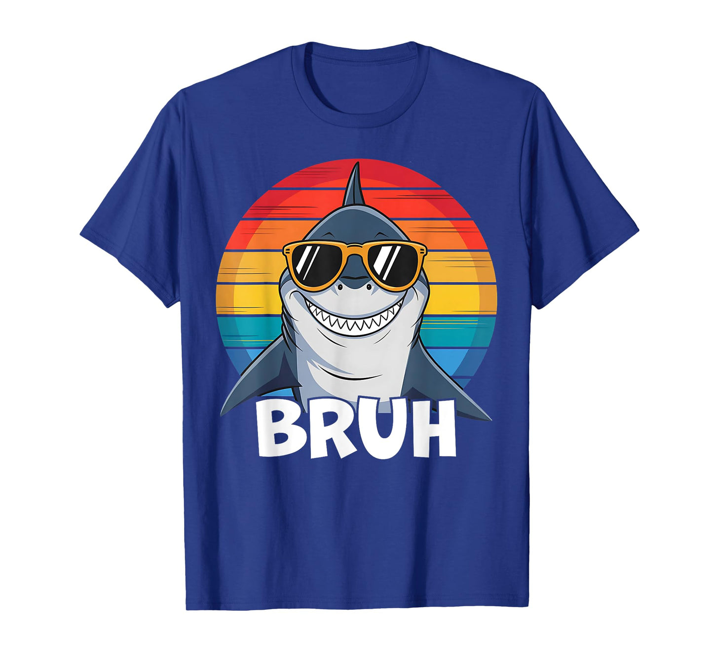 Funny Boys Shark Graphic Toddler Kids Shark Face Open Mouth T-Shirt