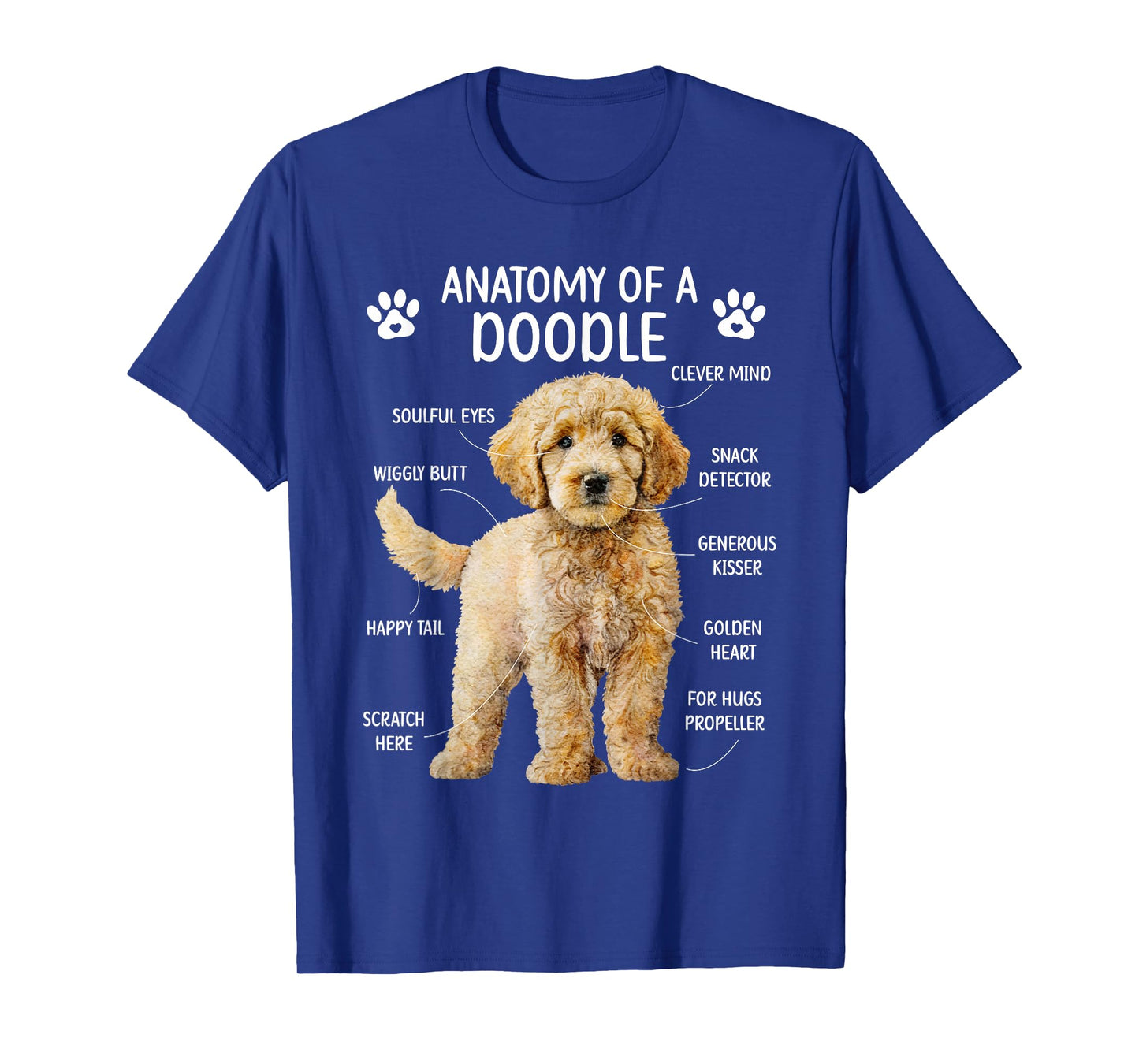Anatomy of A Doodle Dog Doodle Owner Goldendoodle Mom T-Shirt