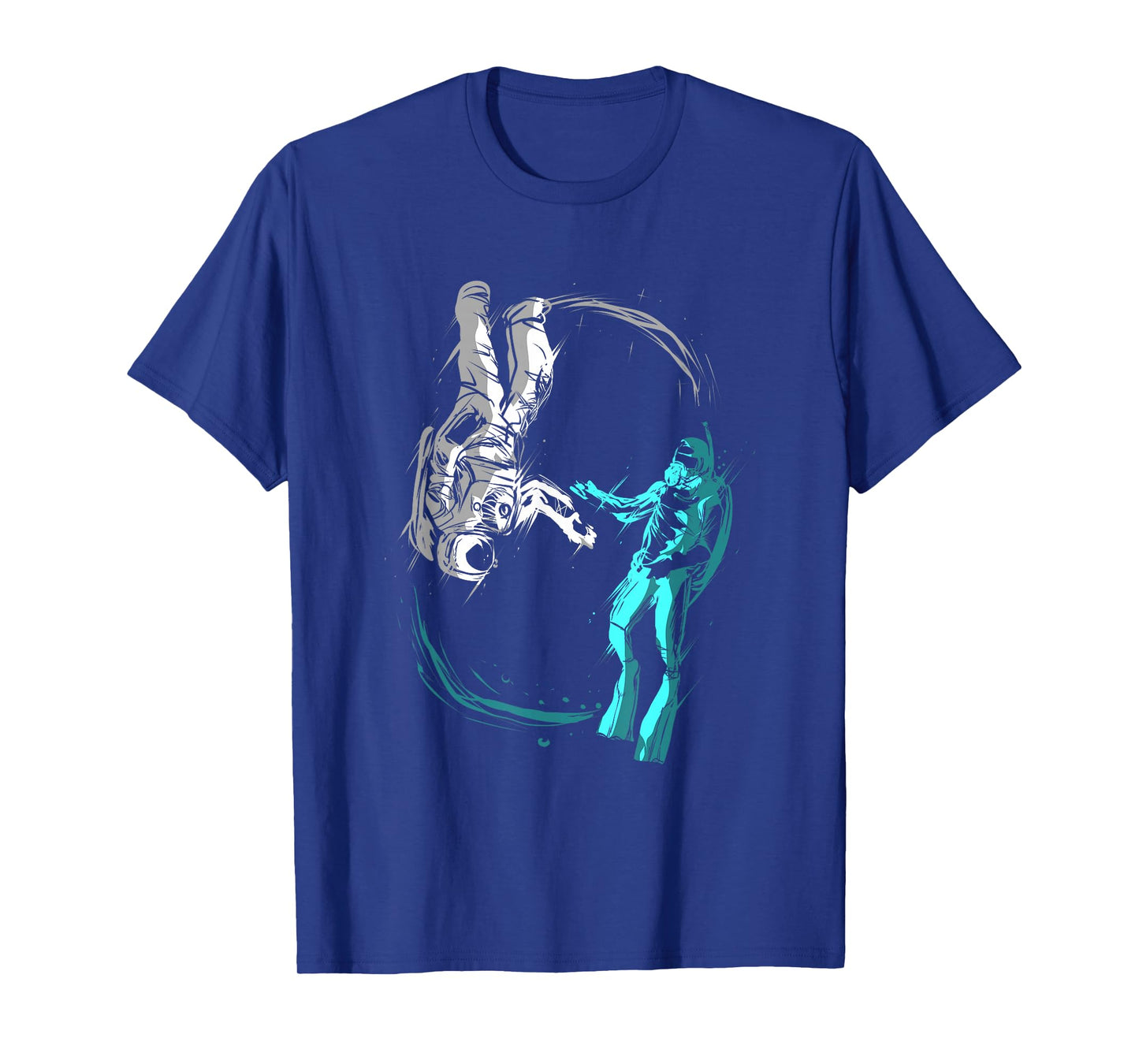 Astronaut and Scuba Diver for Dive Buddy Diving Underwater T-Shirt
