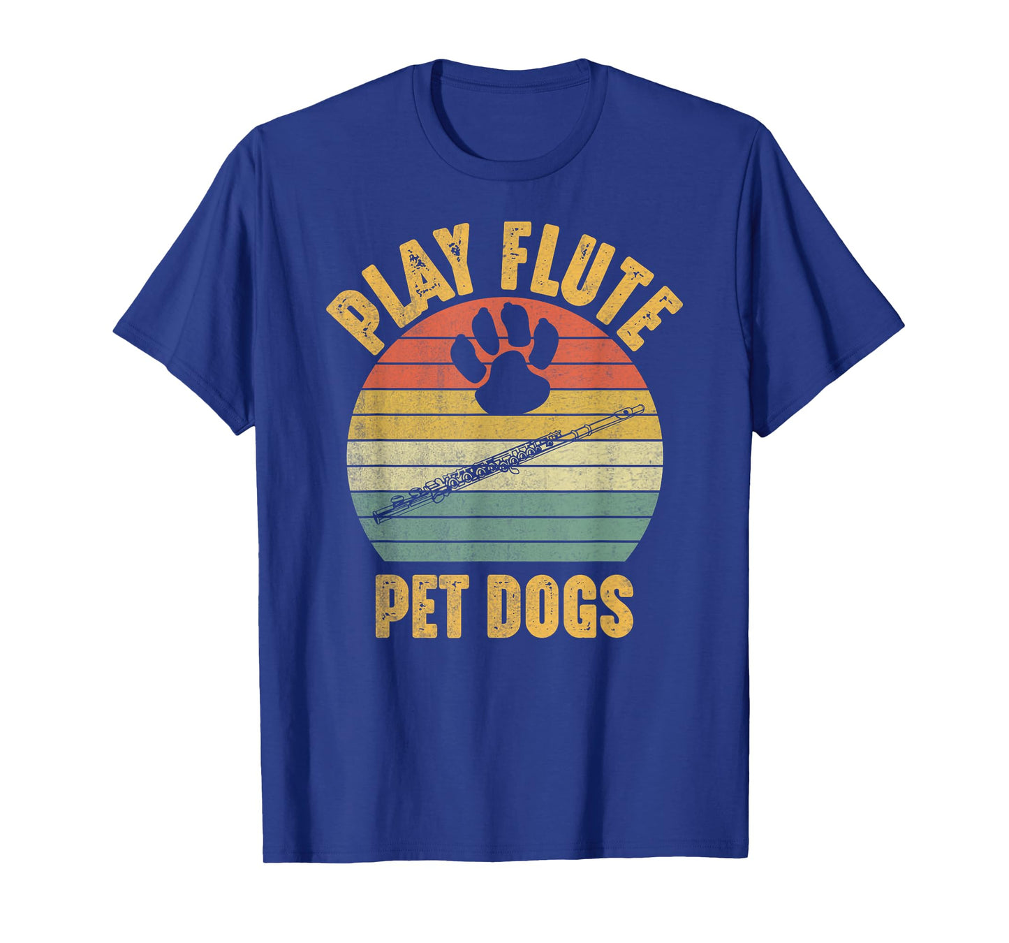 Pet Dogs Play Flute Funny Dog Lover and Flute Player Flutist T-Shirt