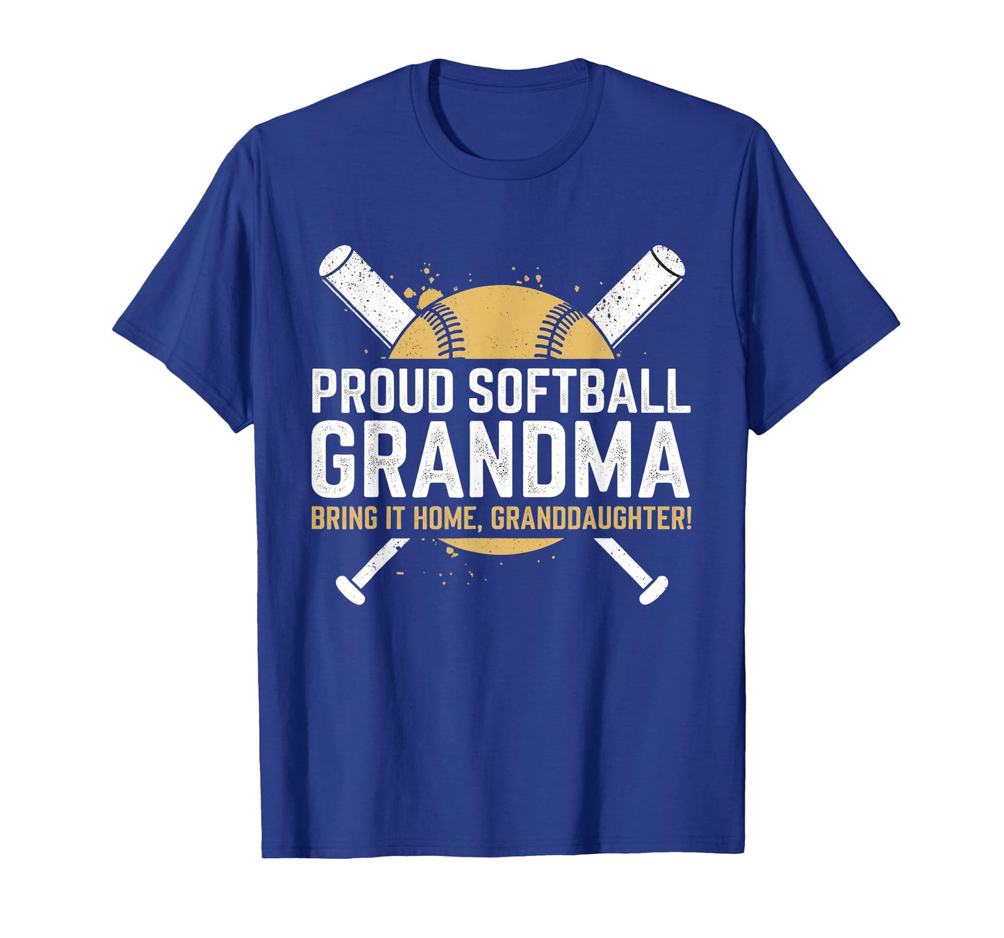 Proud Softball Grandma Softball Bring It Home Granddaughter T-Shirt