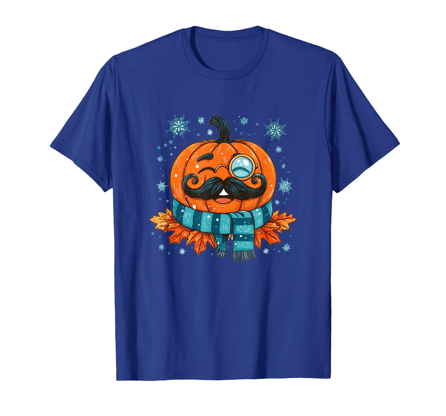Mustache Beard Pumpkin for Fall and Pumpkins Lovers T-Shirt