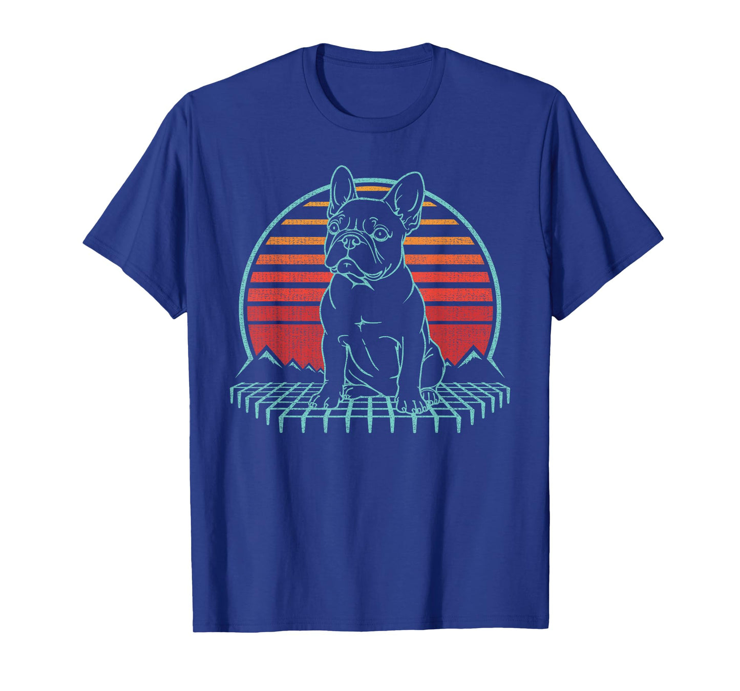 French Bulldog Lover Frenchie Dog Retro Vintage 80s T-Shirt