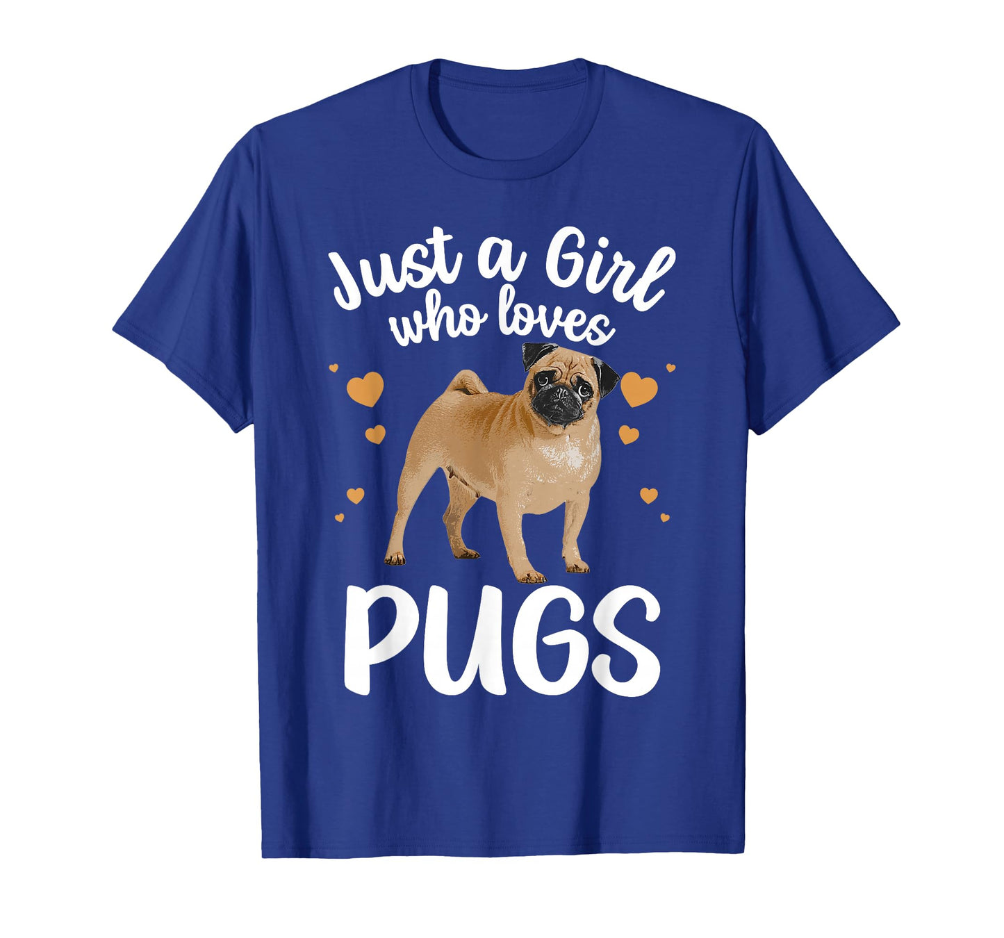 Cool Pug Art for Girls Women Kids Pug Dog Animal Puppy Lover T-Shirt