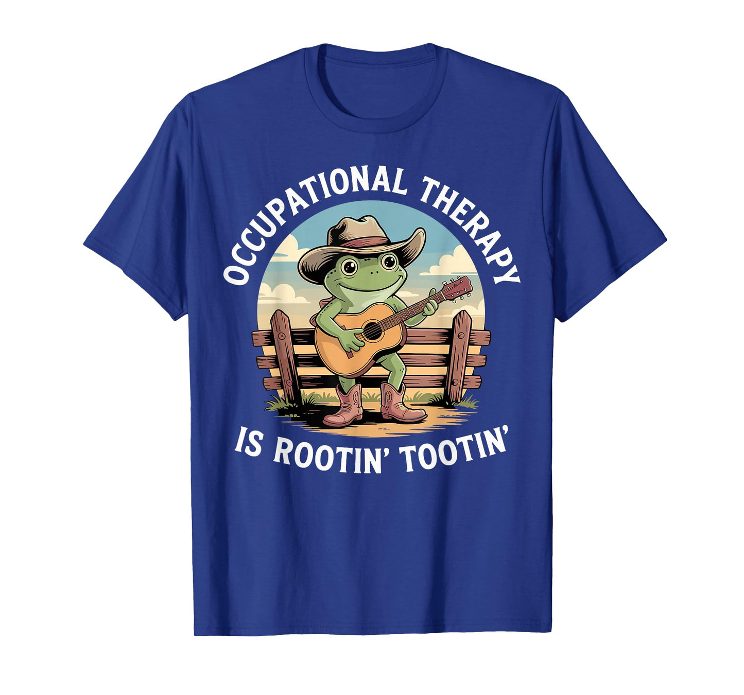 Occupational Therapy is Rooting Tooting Western Frog OT OTA T-Shirt