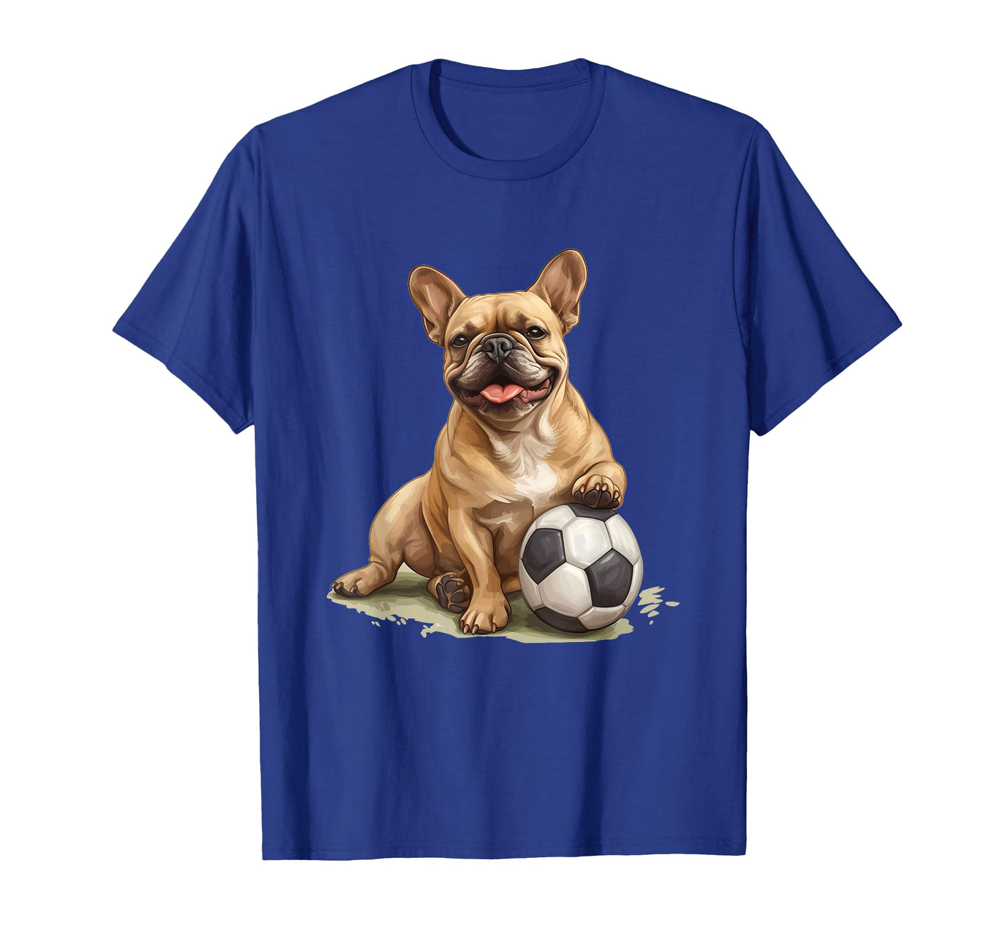 Adorable French Bulldog Soccer Ball Sports Team Animal T-Shirt