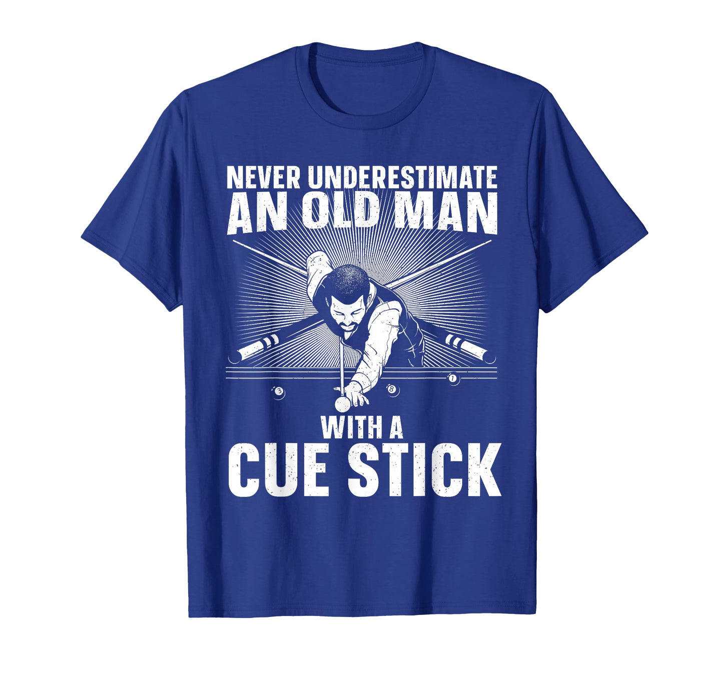 Best Pool Art for Men Grandpa Billiard Player Pool Lover T-Shirt