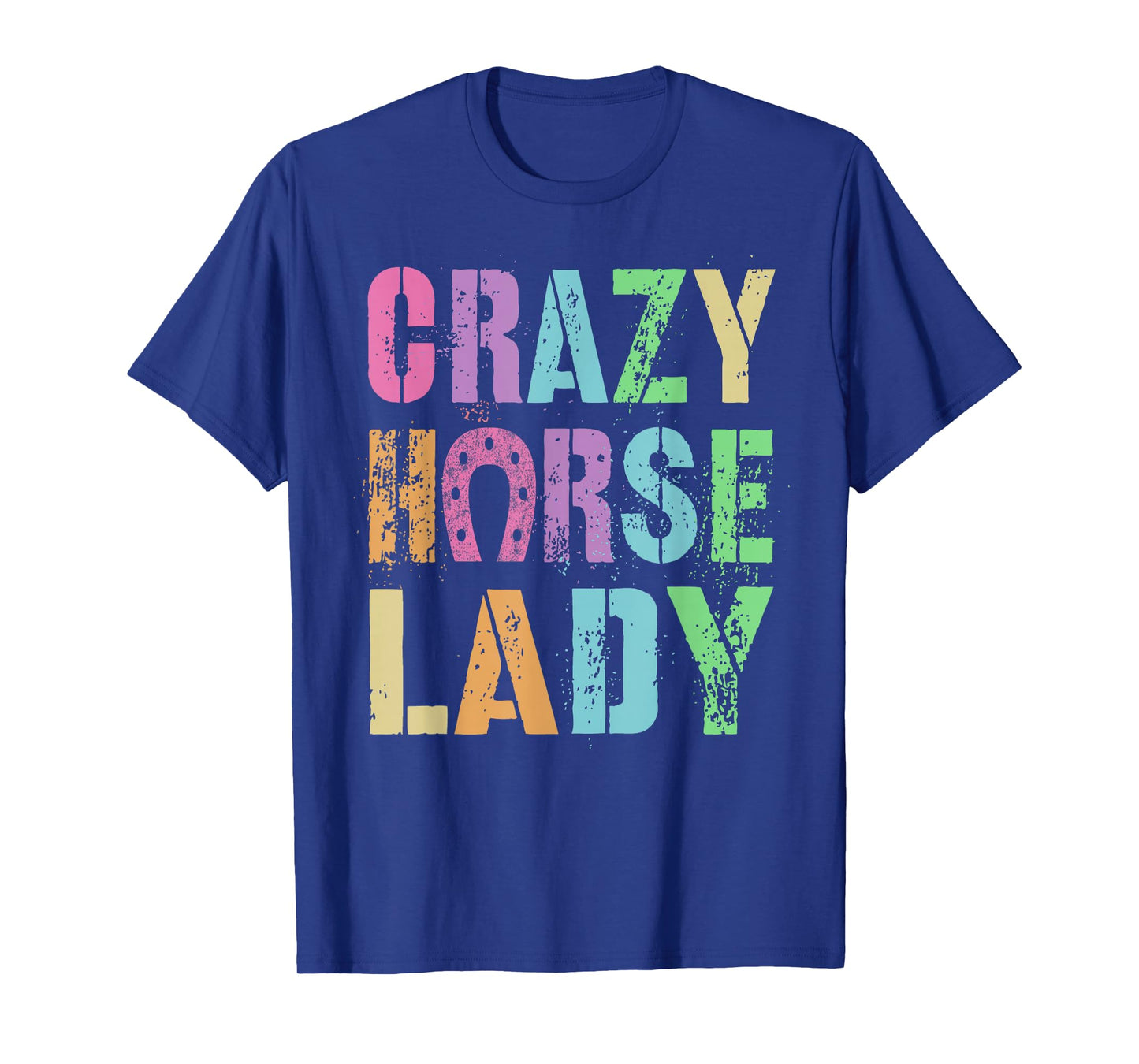 Vintage Crazy Horse Lady Equestrian Squad Pony Gallop Vibes T-Shirt