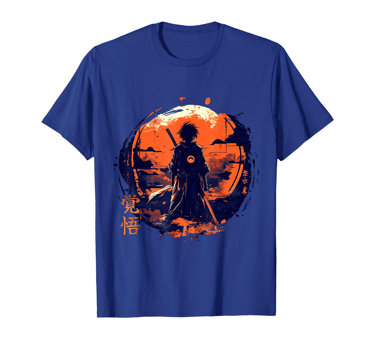Japanese Anime Samurai Aesthetic in vaporwave harajuku style T-Shirt