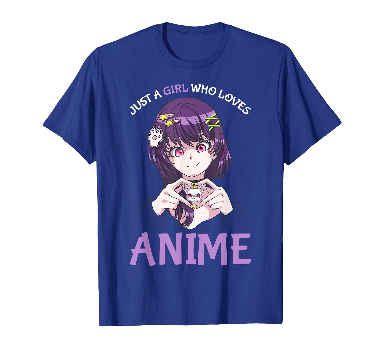 Just A Girl Who Loves Anime Teenage Girls Merch Stuff T-Shirt